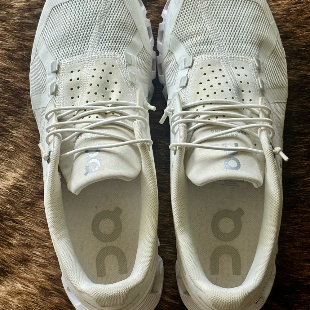 On Running  Women's Off-White Lightweight Athletic Sneakers